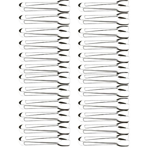 Kit 24 Pegadores Pinças 18cm Aço Inox Servir Frios Especiarias Carnes Multiuso Brinox