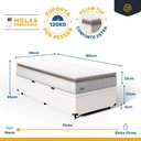 Ver imagem 4 de Cama Box Baú com Colchão de Molas Ensacadas Pillow Top Neve Solteiro 88cm