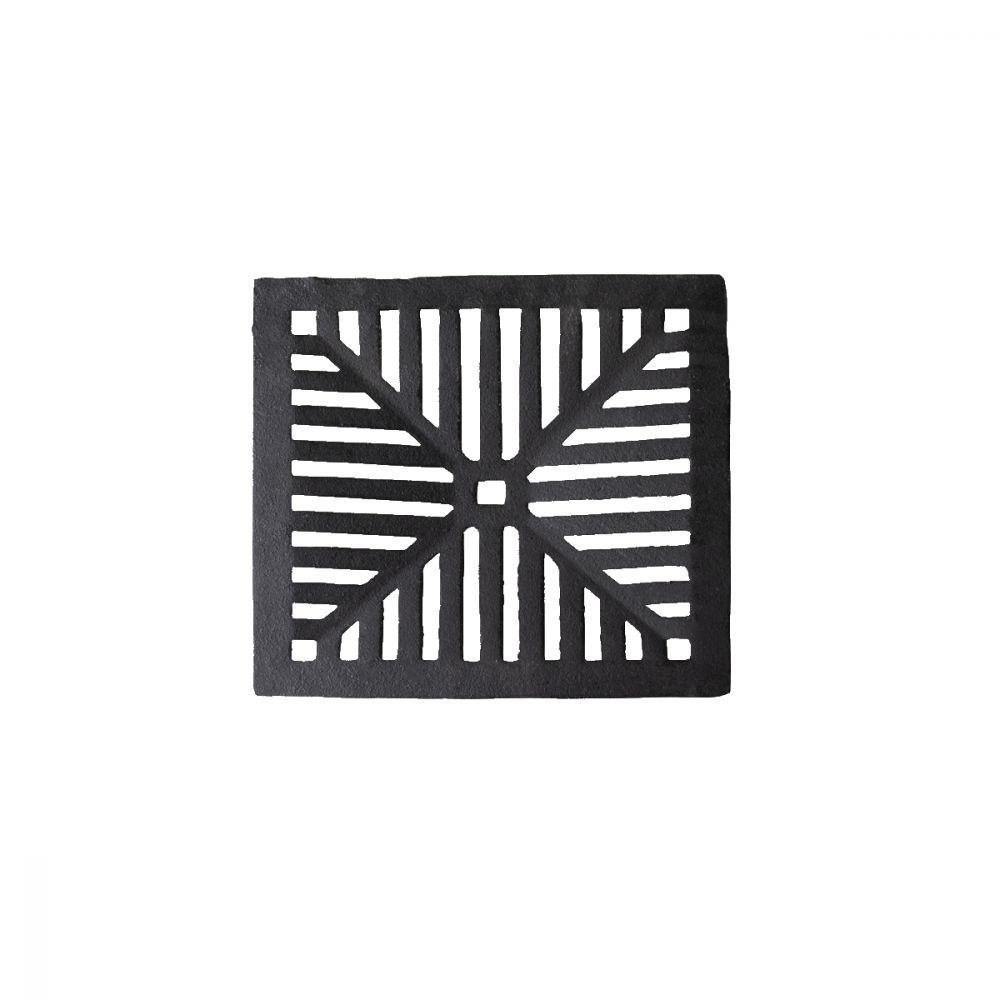 Ralo Grelha Ferro Fundido Captação Esgoto Escoamento 30x30cm - 2