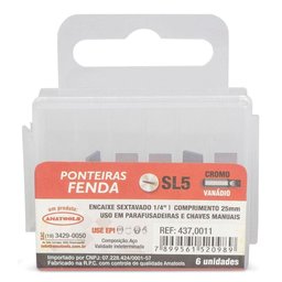 Ponteira para Parafusadeira Sl6x50mm - Noll - 2