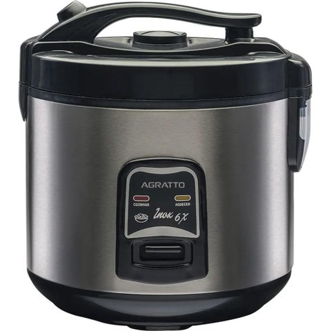 Panela Elétrica de Arroz Inox e Visor de Vidro 127v Agratto
