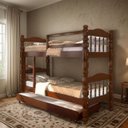 Ver imagem 2 de Cama Beliche Treliche Madeira Maciça Solteiro com Auxiliar