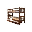 Ver imagem 1 de Cama Beliche Treliche Madeira Maciça Solteiro com Auxiliar