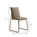 Ver imagem 3 de Conjunto 2 Cadeiras de Jantar Soft 1750 Carraro Areia Rose