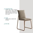 Ver imagem 4 de Conjunto 2 Cadeiras de Jantar Soft 1750 Carraro Areia Rose