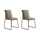 Ver imagem 1 de Conjunto 2 Cadeiras de Jantar Soft 1750 Carraro Areia Rose