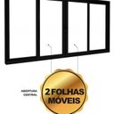 Ver imagem 3 de Janela de Alumino de Correr Central 4 Folhas 120x200cm Lucasa Eccellente