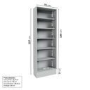 Ver imagem 4 de Paneleiro Planejado 4 Portas 70cm Nara CabeCasa MadeiraOriginals Cinza