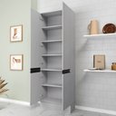 Ver imagem 5 de Paneleiro Planejado 4 Portas 70cm Nara CabeCasa MadeiraOriginals Cinza