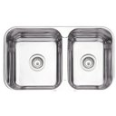 Ver imagem 2 de Cuba de Embutir Tramontina Aço Inox Polido 69x40 com 2 Cubas