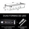 Suporte Embralumi Porta Toalha Ajustável Parede C/ 5 Ganchos Banheiro Toalheiro - 7