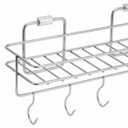 Ver imagem 3 de Porta Condimentos Inox de Parede Suporte Temperos 5 Ganchos Flat para Cozinha