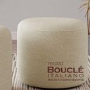 Ver imagem 3 de Kit 2 Puffs Orgânico Ello Design Sofisticado em Tecido Bouclé Italiano Bege