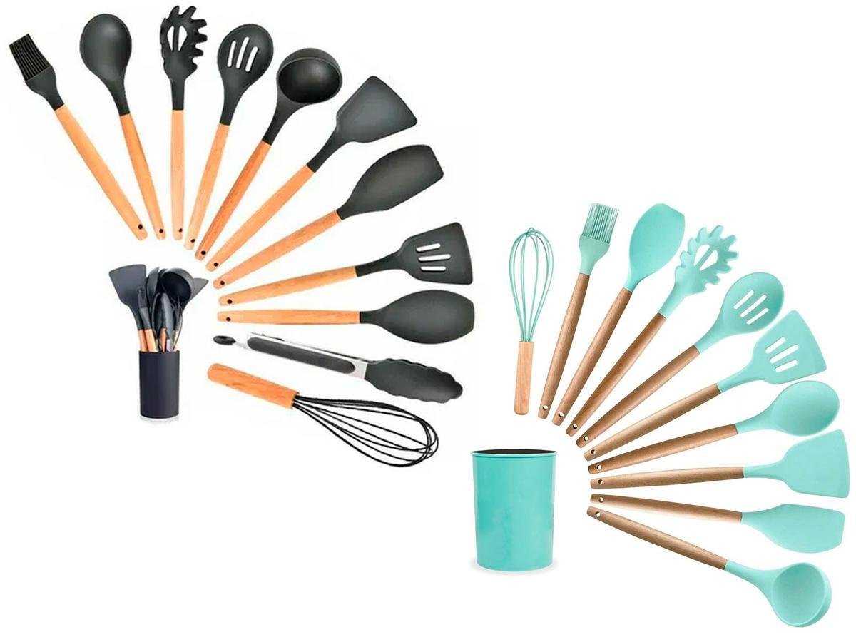 Kit Utensílios Silicone para Cozinha Premium 12 Peças - 3