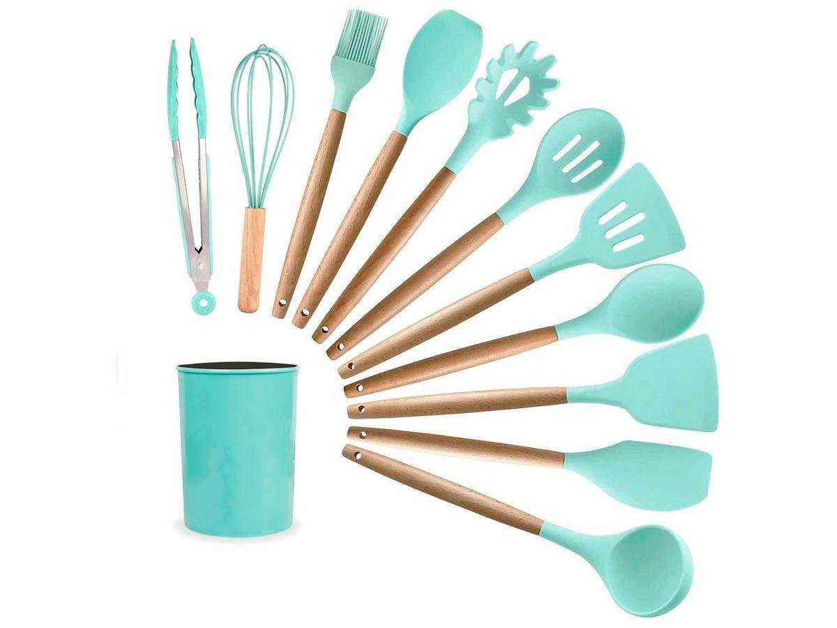 Kit Utensílios Silicone para Cozinha Premium 12 Peças - 6