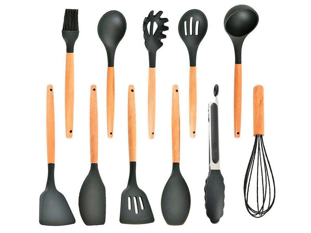 Kit Utensílios Silicone para Cozinha Premium 12 Peças - 8