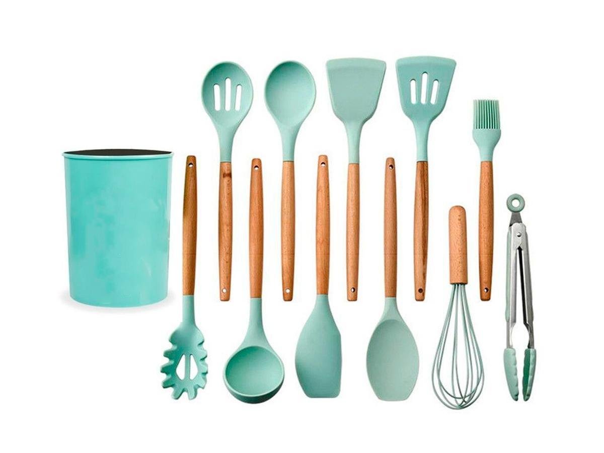 Kit Utensílios Silicone para Cozinha Premium 12 Peças - 4