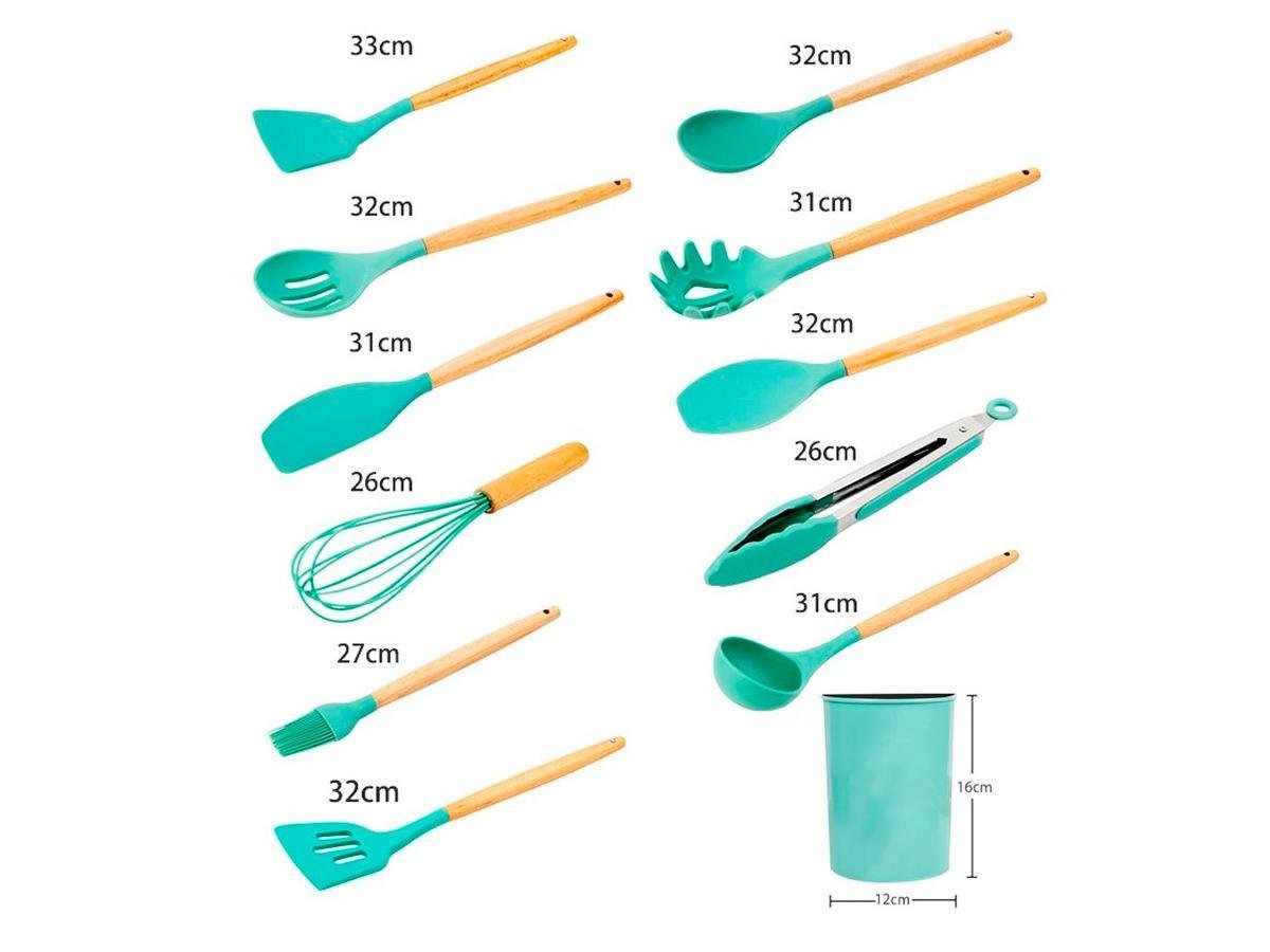 Kit Utensílios Silicone para Cozinha Premium 12 Peças - 5