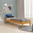 Ver imagem 3 de Cama Solteiro Turca New Madeira Maciça Cor Mel