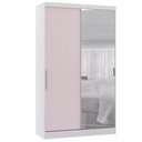 Ver imagem 1 de Guarda-roupa Modulado 134,5cm com Espelho 2 Portas de Correr 3 Gavetas Alpes Luciane