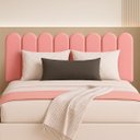 Ver imagem 5 de Cabeceira Queen Size Design Nuvem 45x20cm 8 Placas em Suede:goiaba