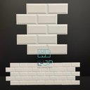 Ver imagem 5 de 15 Painel Tijolinho Retro 3d de Parede Revestimento 50 X50cm