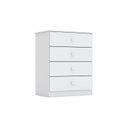 Ver imagem 1 de Cômoda de Quarto Labirinto 4 Gavetas Branco - Henn