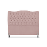 Cabeceira de Cama Box Casal 140 Cm Dunas - Veludo Rose - 2