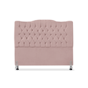 Ver imagem 2 de Cabeceira de Cama Box Casal 140 Cm Dunas - Veludo Rose