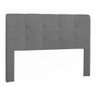 Cabeceira Cama Box Queen 1.60 Hadassa Corino Cinza Grafite - LH Móveis - 10