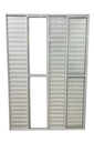 Ver imagem 3 de Porta Balcão 6 Folhas Aluminio Branco C/ Trinco 2,10x1,80