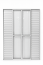 Ver imagem 2 de Porta Balcão 6 Folhas Aluminio Branco C/ Trinco 2,10x1,80