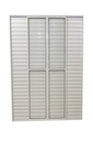 Ver imagem 1 de Porta Balcão 6 Folhas Aluminio Branco C/ Trinco 2,10x1,80
