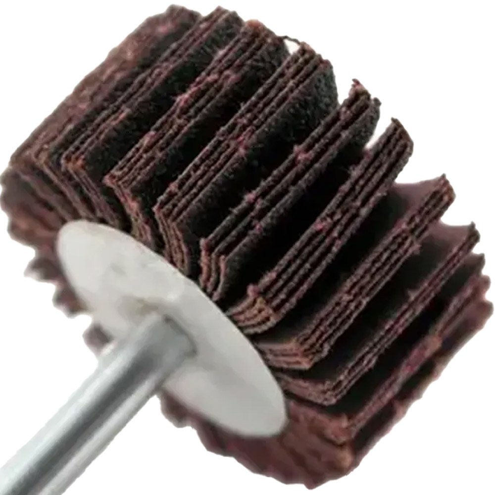 Lixa Rotativa Med. 25 X 20mm Haste 1/4 Grana 50 10 Peças