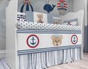Ver imagem 6 de Kit Berço Enxoval de Bebê Ursinho Marinheiro