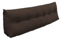Ver imagem 1 de Almofada Cabeceira Mel Cama Queen 160cm Encosto Suede:Marrom/Liso
