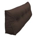 Ver imagem 4 de Almofada Cabeceira Mel Cama Queen 160cm Encosto Suede:Marrom/Liso