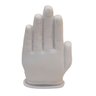 Escultura Buda Sidarta na Mão de Pó de Mármore Branco 23cm - 2