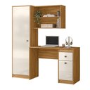 Ver imagem 4 de Mesa de Computador Escrivaninha Multiuso Coimbra Freijó Off White Moval