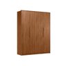 Guarda Roupa Casal 4 Portas Brooklyn Nogueira Touch - 1