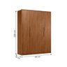 Guarda Roupa Casal 4 Portas Brooklyn Nogueira Touch - 4