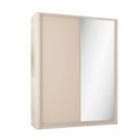 Ver imagem 2 de Roupeiro Bend Mdf 190cm 2 Portas com Espelho Lateral Curva Luna C831