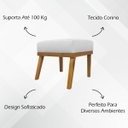 Ver imagem 3 de Puff Decorativo Retangular Firenze Tecido Sintético Cores