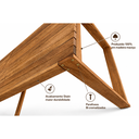 Ver imagem 7 de Mesa Rustica Jardim Baren Yescasa Marrom/Nogueira