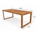 Ver imagem 3 de Mesa Rustica Jardim Baren Yescasa Marrom/Nogueira