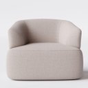 Ver imagem 1 de Poltrona Geórgia Giratória em Bouclé Sheep Gold Bege - Home Mobily