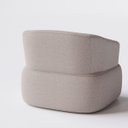 Ver imagem 6 de Poltrona Geórgia Giratória em Bouclé Sheep Gold Bege - Home Mobily