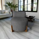 Ver imagem 7 de Poltrona Decorativa Mônaco Suede Cinza