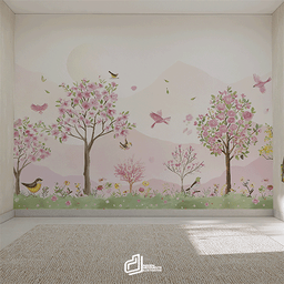Papel de Parede Painel Florais - 3