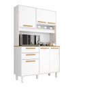 Ver imagem 2 de Kit Prime Armário para Cozinha 6 Portas 2 Gavetas (1,20 m) Branco